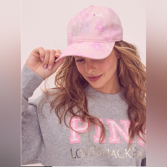 VS Pink x LoveShackFancy Women Baseball Cap
